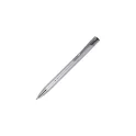 Variante Argent - Stylo bille personnalisable en aluminium recyclé mat encre bleue - Alicante