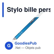 Stylo bille personnalisable en aluminium recyclé mat encre noire - Alicante - Miniature 3