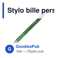 Stylo bille personnalisable en aluminium recyclé mat encre noire - Alicante - Miniature 8