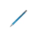 Variante Bleu - Stylo bille personnalisable en aluminium recyclé mat encre noire - Alicante