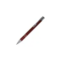 Variante Rouge - Stylo bille personnalisable en aluminium recyclé mat encre noire - Alicante