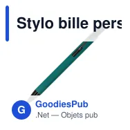 Stylo bille personnalisable en aluminium recyclé toucher doux encre noire - Alicante - Miniature 3