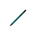 Variante Vert foncé / Noir - Stylo bille personnalisable en aluminium recyclé toucher doux encre noire - Alicante