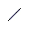 Variante Bleu foncé / noir - Stylo bille personnalisable en aluminium recyclé toucher doux encre noire - Alicante