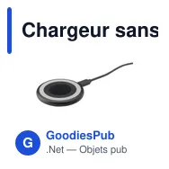 Chargeur sans fil personnalisable 15W avec logo - All-in-one RCS - Miniature 1