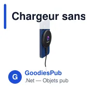 Chargeur sans fil personnalisable 15W avec logo - All-in-one RCS - Miniature 2