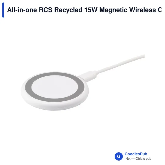 Chargeur sans fil personnalisable 15W avec logo - All-in-one RCS - Image 11