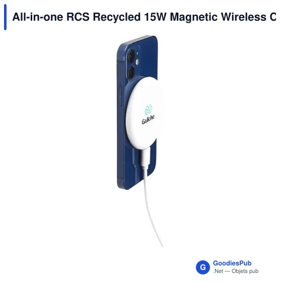Chargeur sans fil personnalisable 15W avec logo - All-in-one RCS - Image 12