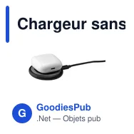 Chargeur sans fil personnalisable 15W avec logo - All-in-one RCS - Miniature 4