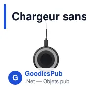 Chargeur sans fil personnalisable 15W avec logo - All-in-one RCS - Miniature 6