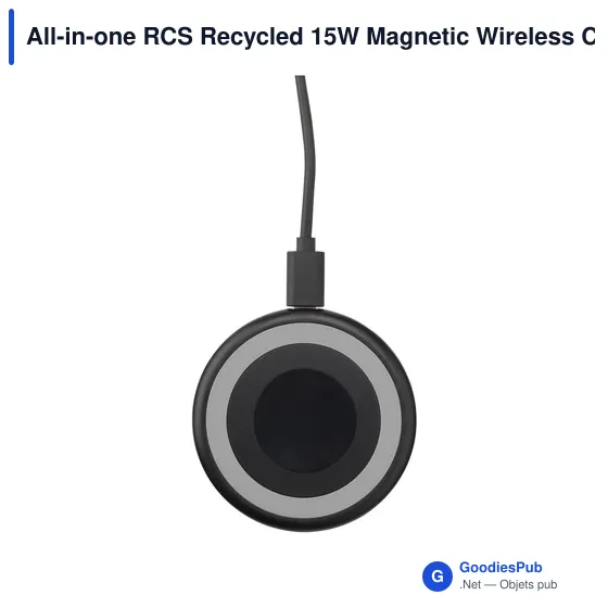Chargeur sans fil personnalisable 15W avec logo - All-in-one RCS - Image 6