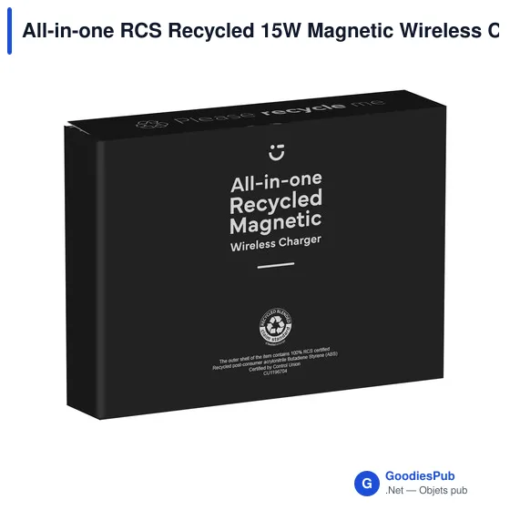 Chargeur sans fil personnalisable 15W avec logo - All-in-one RCS - Image 8