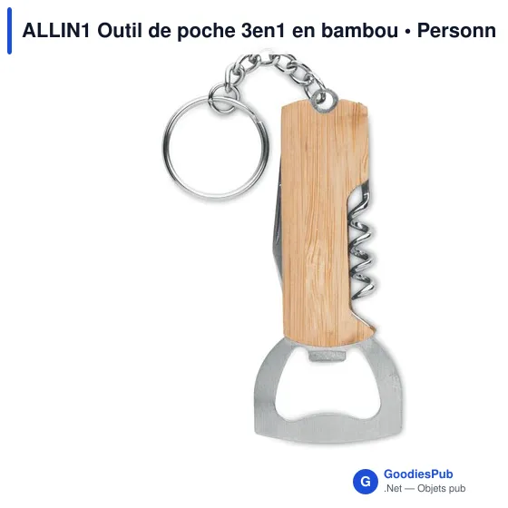 ALLIN1 Outil de poche 3en1 en bambou - Image 1