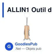 ALLIN1 Outil de poche 3en1 en bambou - Miniature 2