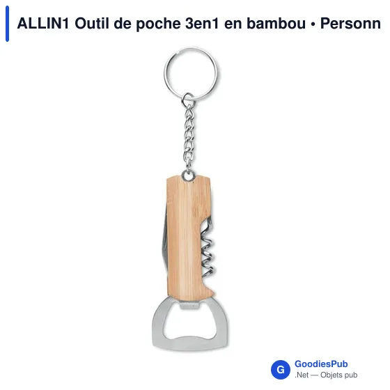 ALLIN1 Outil de poche 3en1 en bambou - Image 2
