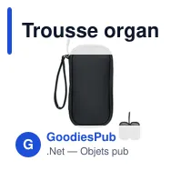 Trousse organisateur personnalisable en RPET 600D avec logo - Miniature 1