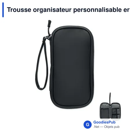 Trousse organisateur personnalisable en RPET 600D avec logo