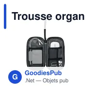 Trousse organisateur personnalisable en RPET 600D avec logo - Miniature 3