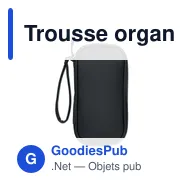 Trousse organisateur personnalisable en RPET 600D avec logo - Miniature 4