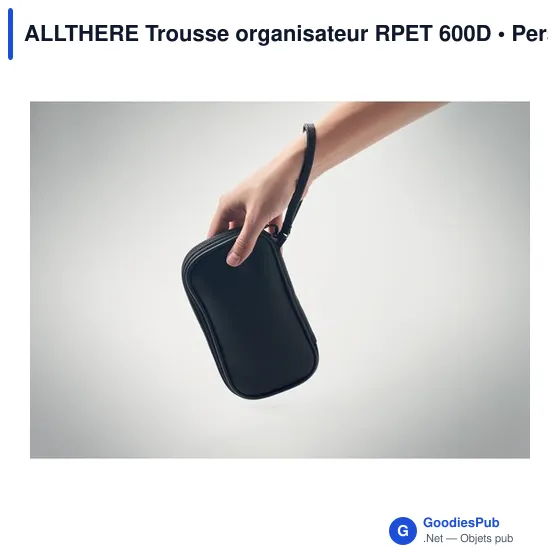 Trousse organisateur personnalisable en RPET 600D avec logo - Image 6