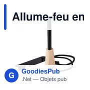 Allume-feu personnalisable en acier inoxydable Azra avec logo - Miniature 2