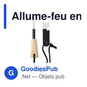 Allume-feu personnalisable en acier inoxydable Azra avec logo - Miniature 4