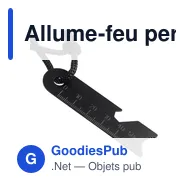Allume-feu personnalisable en acier inoxydable Azra avec logo - Miniature 9