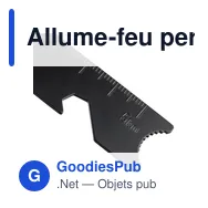 Allume-feu personnalisable en acier inoxydable Azra avec logo - Miniature 10