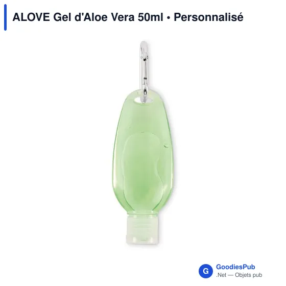 Gel d'Aloe Vera personnalisable 50ml avec logo - ALOVE - Image 2