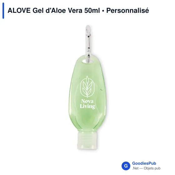 Gel d'Aloe Vera personnalisable 50ml avec logo - ALOVE - Image 3