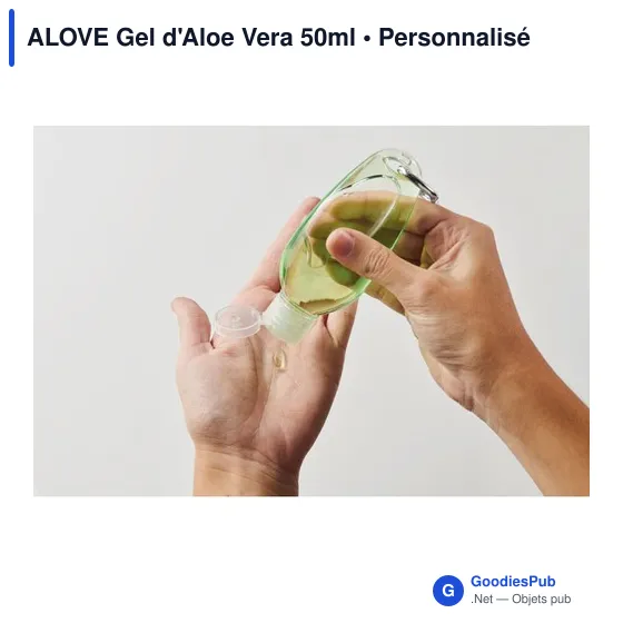 Gel d'Aloe Vera personnalisable 50ml avec logo - ALOVE - Image 4