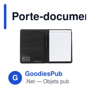 Porte-documents personnalisable Alpha A4 avec logo - Miniature 1