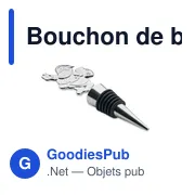 Bouchon de bouteille personnalisable avec motif de Noël - ALTOavec logo - Miniature 2