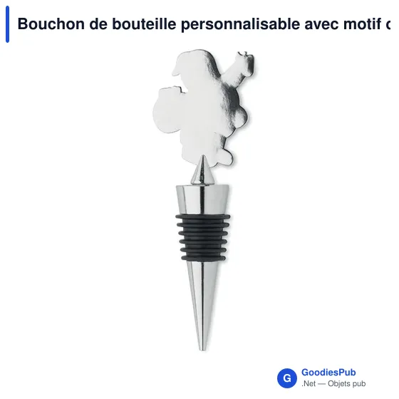 Bouchon de bouteille personnalisable avec motif de Noël - ALTOavec logo - Image 3