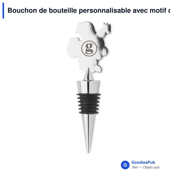 Bouchon de bouteille personnalisable avec motif de Noël - ALTOavec logo - Image 4