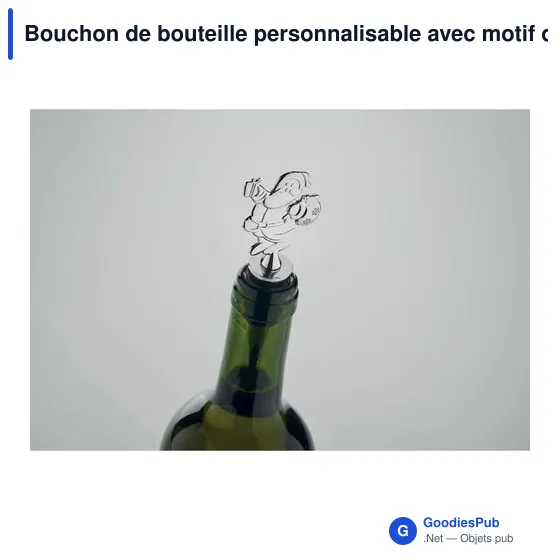 Bouchon de bouteille personnalisable avec motif de Noël - ALTOavec logo - Image 5