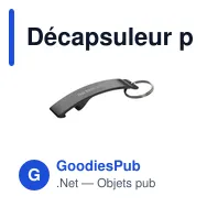 Décapsuleur porte-clés personnalisable en aluminium avec logo - Miniature 12