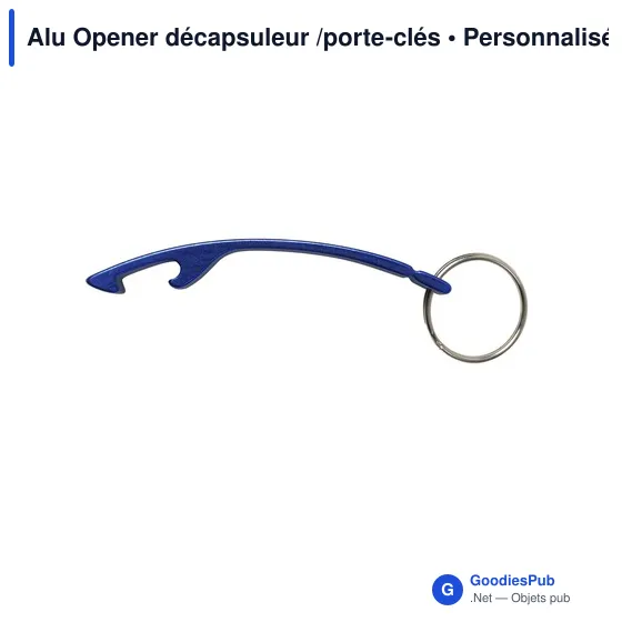 Décapsuleur porte-clés personnalisable en aluminium avec logo - Image 7