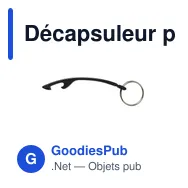 Décapsuleur porte-clés personnalisable en aluminium avec logo - Miniature 10