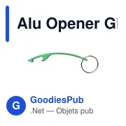Décapsuleur personnalisable en aluminium recyclé avec logo - Alu Opener GRS - Miniature 2