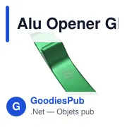 Décapsuleur personnalisable en aluminium recyclé avec logo - Alu Opener GRS - Miniature 3