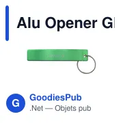 Décapsuleur personnalisable en aluminium recyclé avec logo - Alu Opener GRS - Miniature 5