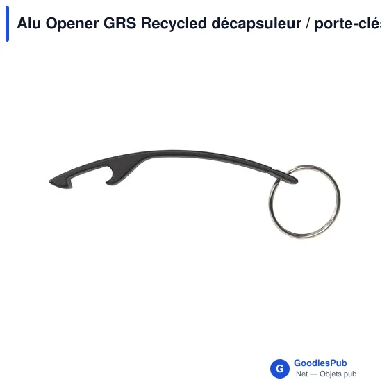 Décapsuleur personnalisable en aluminium recyclé avec logo - Alu Opener GRS - Image 6