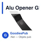 Décapsuleur personnalisable en aluminium recyclé avec logo - Alu Opener GRS - Miniature 7