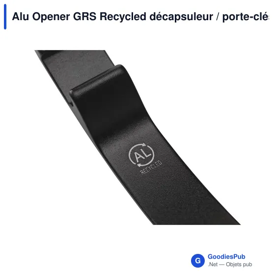 Décapsuleur personnalisable en aluminium recyclé avec logo - Alu Opener GRS - Image 7