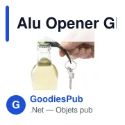 Décapsuleur personnalisable en aluminium recyclé avec logo - Alu Opener GRS - Miniature 8