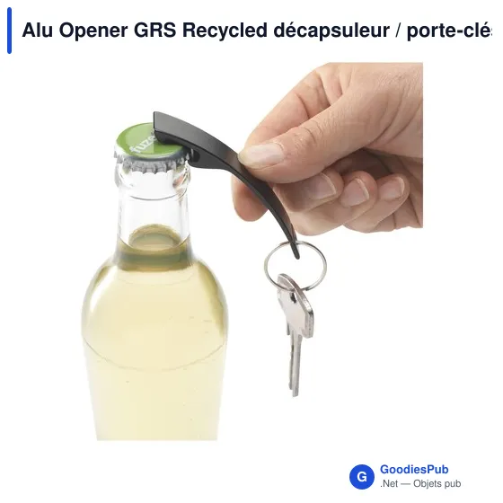 Décapsuleur personnalisable en aluminium recyclé avec logo - Alu Opener GRS - Image 8
