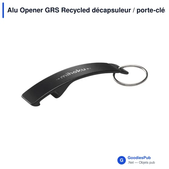Décapsuleur personnalisable en aluminium recyclé avec logo - Alu Opener GRS - Image 9