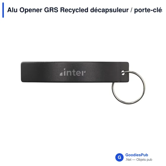 Décapsuleur personnalisable en aluminium recyclé avec logo - Alu Opener GRS - Image 10
