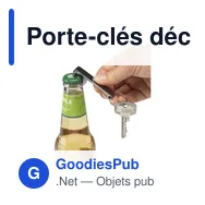 Porte-clés décapsuleur personnalisable en aluminium recyclé avec logo - Miniature 11